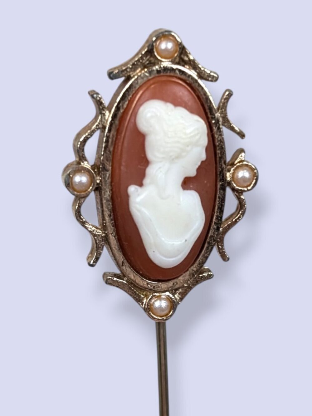 (2/$20) Avon Faux Cameo Stick Pin